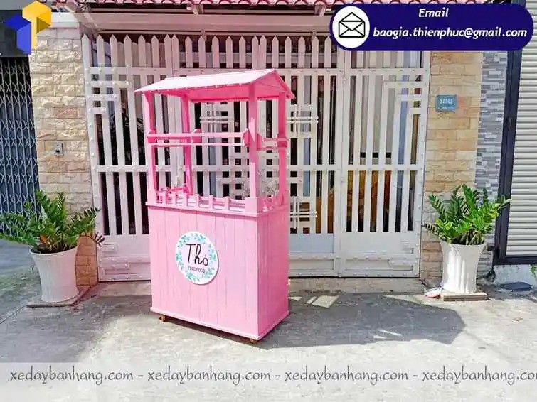 mẫu xe gỗ bán xiên que đẹp