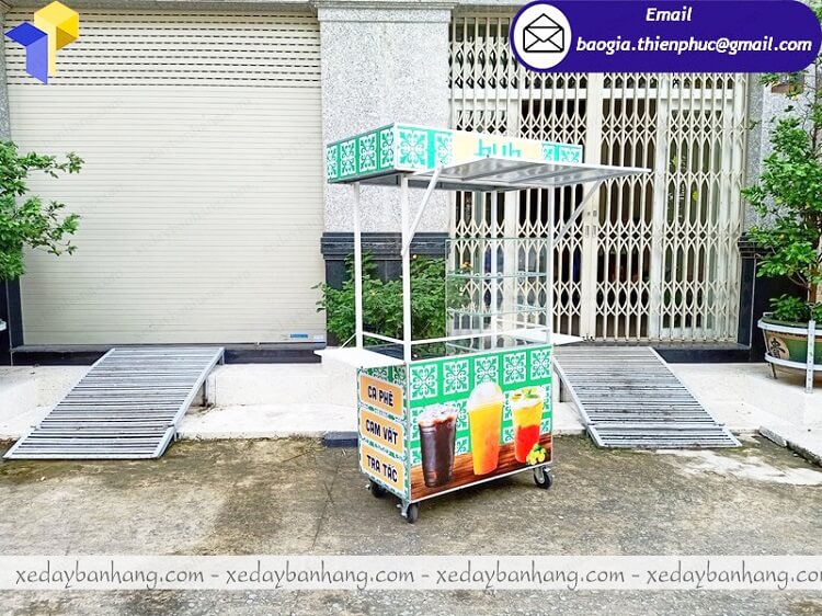 mẫu xe inox bán nước cam đẹp