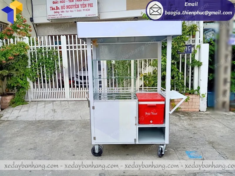 mẫu xe inox bán nước ép đẹp