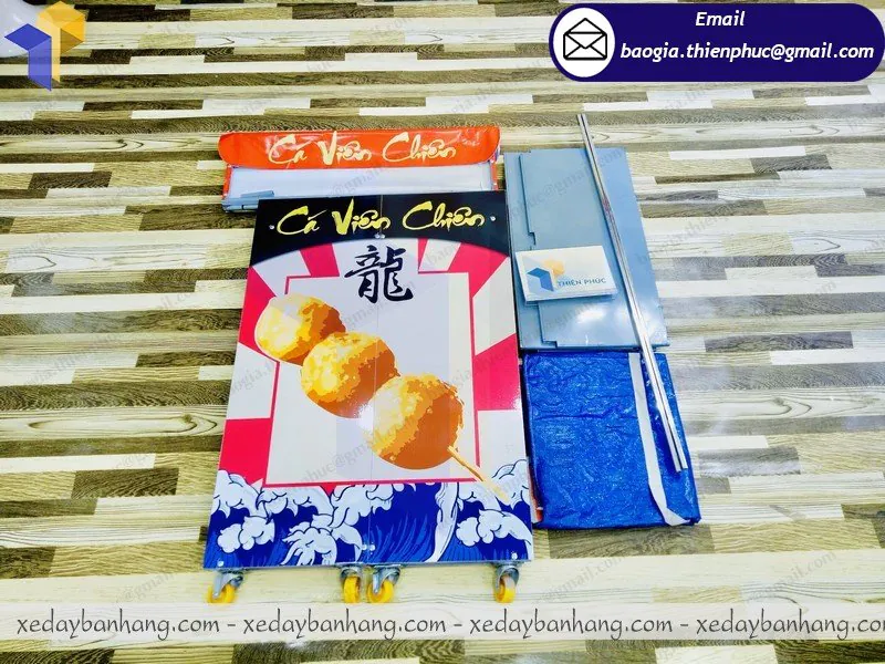 mẫu xe lắp ráp bán cá viên chiên