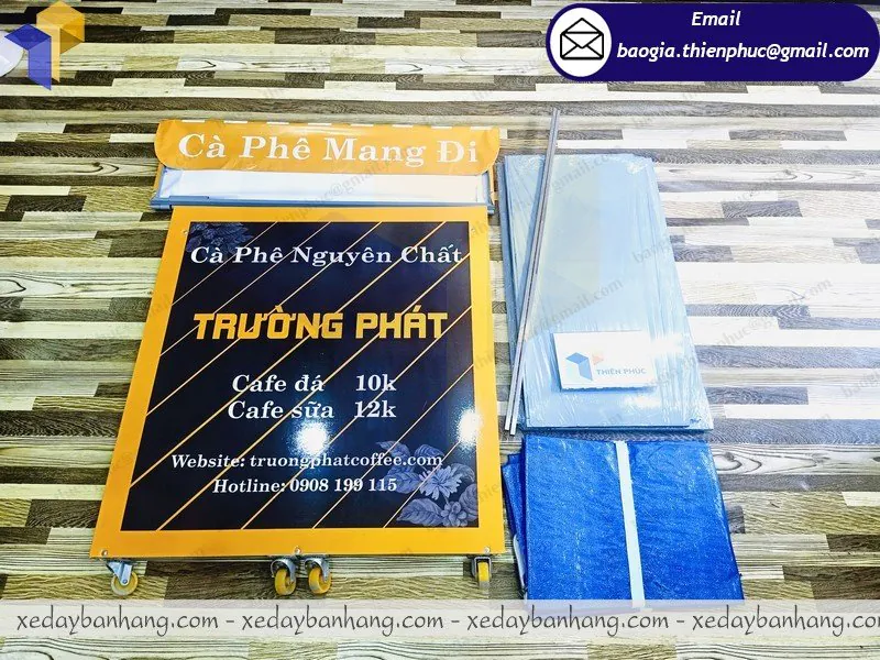 mẫu xe lắp ráp bán cafe đẹp