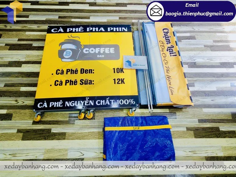 mẫu xe lắp ráp bán cafe di động đẹp