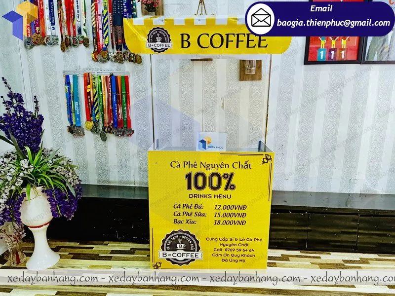 mẫu xe lắp ráp bán cafe mocha đẹp