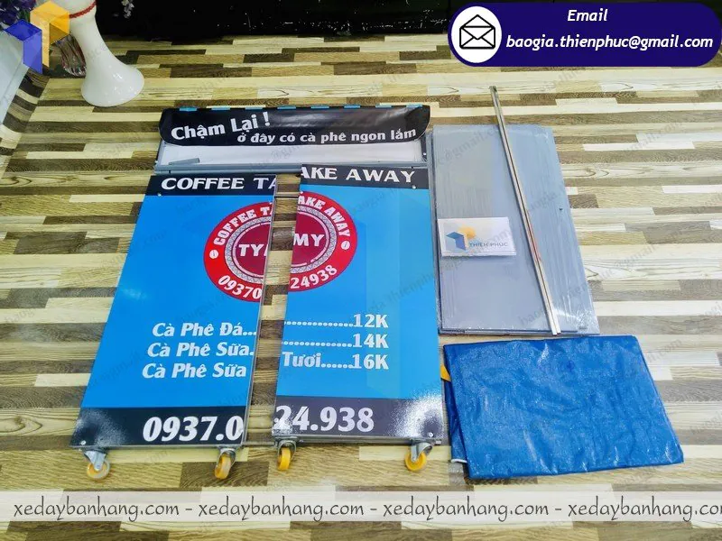 mẫu xe lắp ráp bán cafe pha máy đẹp