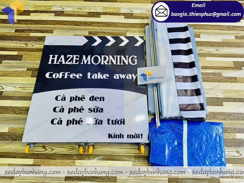 mẫu xe lắp ráp bán cafe sữa tươi đẹp