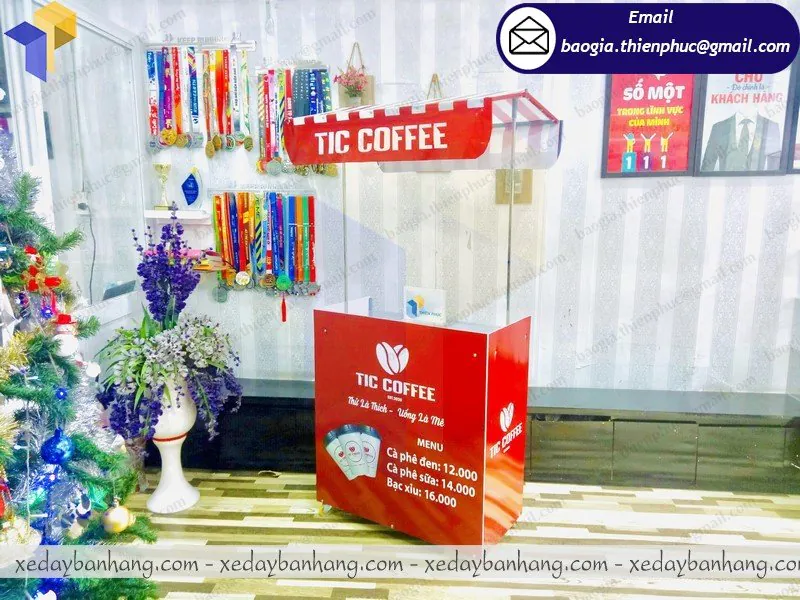 mẫu xe lắp ráp bán cafe vỉa hè đẹp