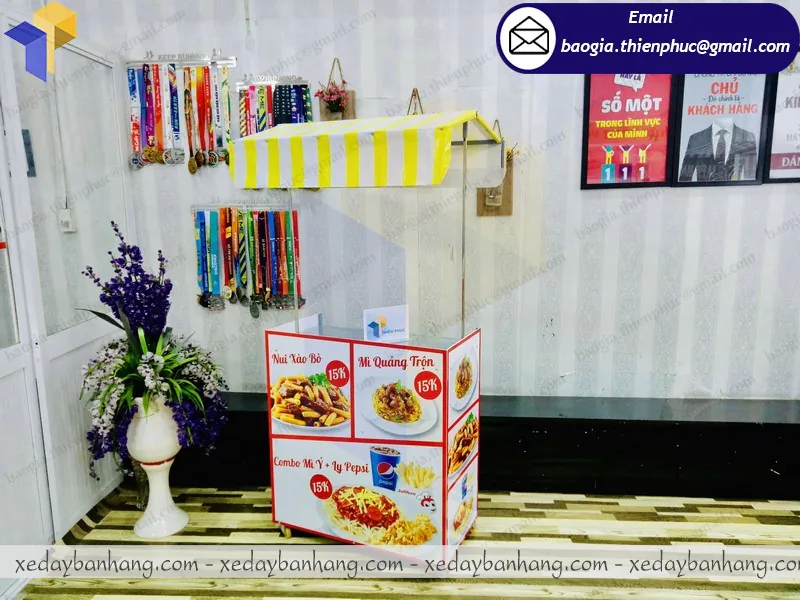 mẫu xe lắp ráp bán đồ ăn vặt vỉa hè