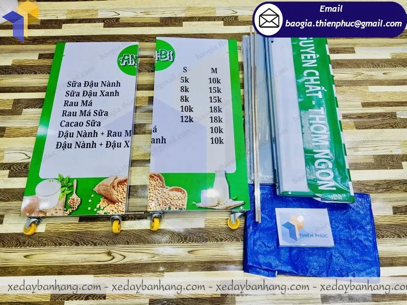 mẫu xe lắp ráp bán sữa đậu nành đẹp