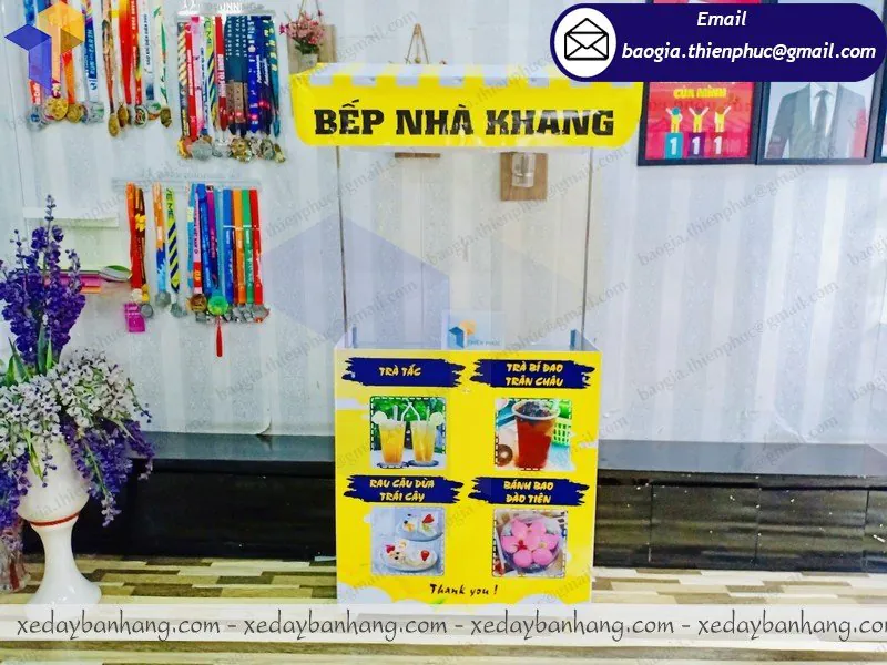 mẫu xe lắp ráp bán trà sữa ăn vặt đẹp