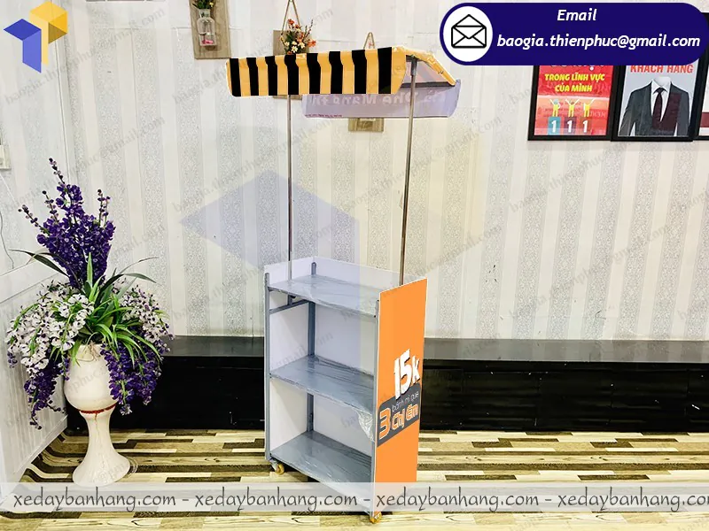 mẫu xe lắp ráp mini bán bánh mì que đẹp