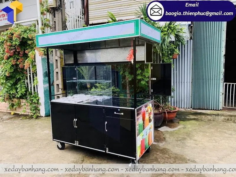 mẫu xe sắt bán sinh tố nước ép đẹp