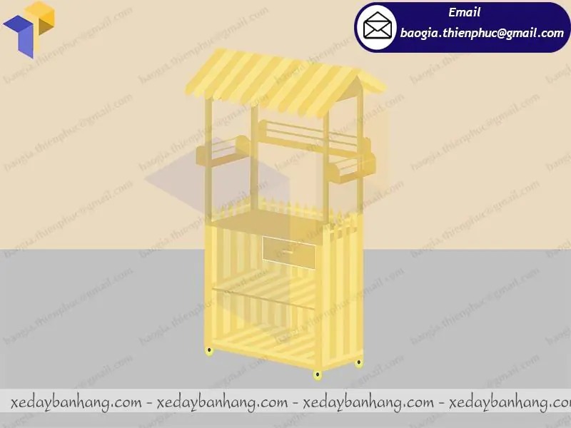 mẫu xe trà sữa đơn giản đẹp