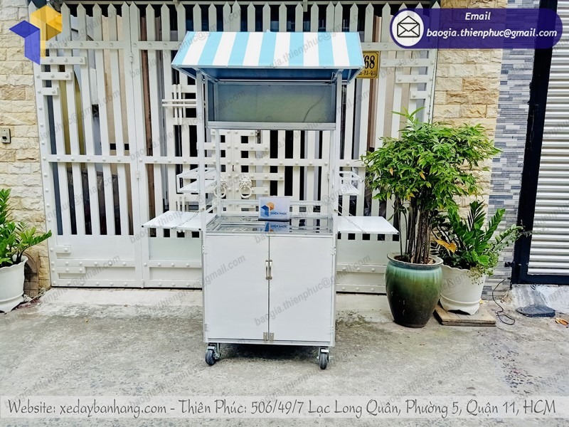 mô hình tủ trà sữa bằng inox