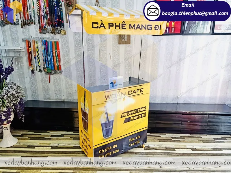 mô hình xe bán cafe lắp ráp