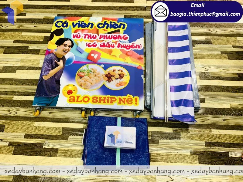 mua booth lắp ráp bán cá viên ở đâu