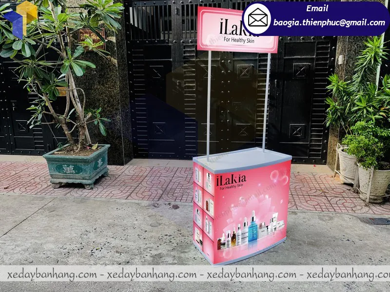 mua booth nhựa bán sản phẩm đẹp da ở đâu