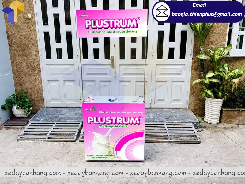 booth sắt bán hàng lưu động