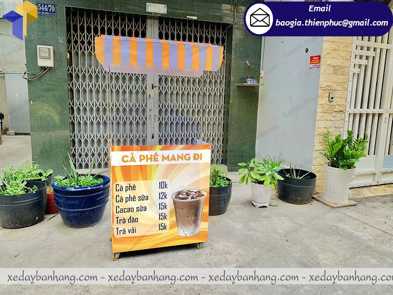 mua xe bán cafe trà sữa lắp ráp ở đâu rẻ