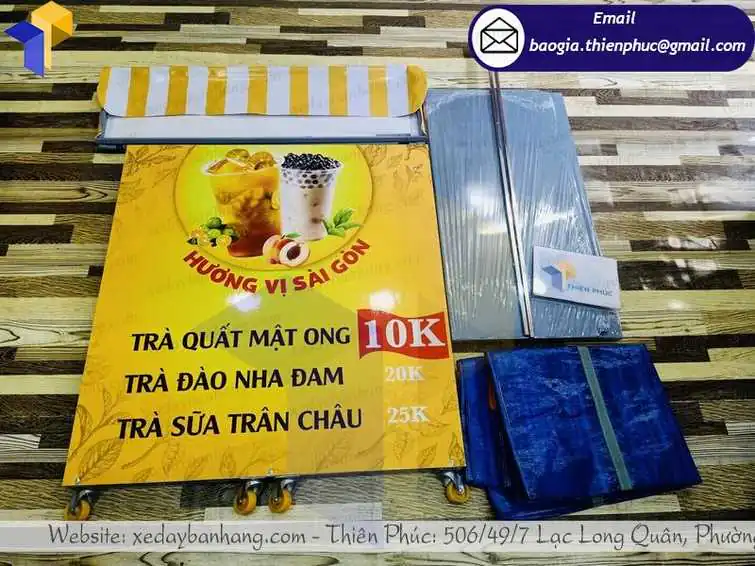 mua xe bán trà tắc vỉa hè ở đâu