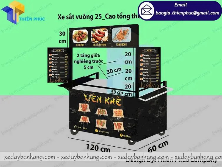 mua xe bán xiên que tự chọn ở đâu