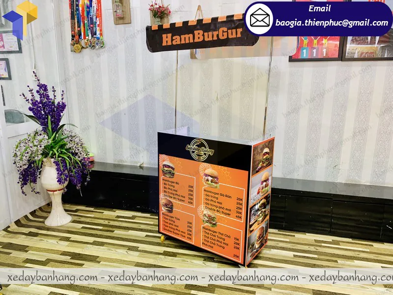 xe bán hambuger lắp ráp giá rẻ