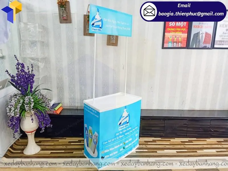 booth nhựa bán hàng quảng cáo giá rẻ