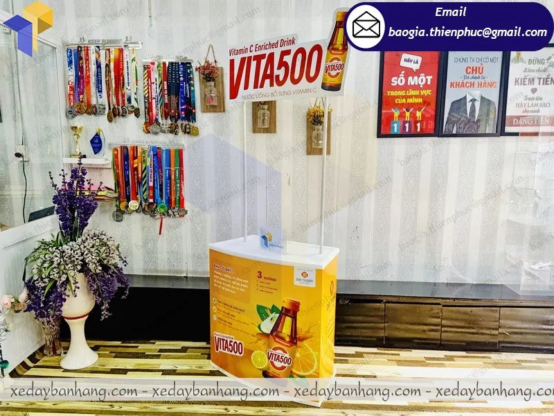 nơi bán booth nhựa sampling bán hàng lưu động