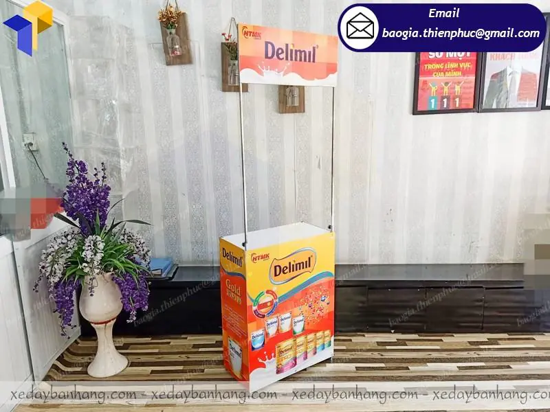 booth activation siêu thị bằng sắt