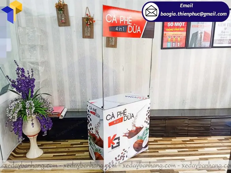quầy sắt bán hàng lưu động giá rẻ
