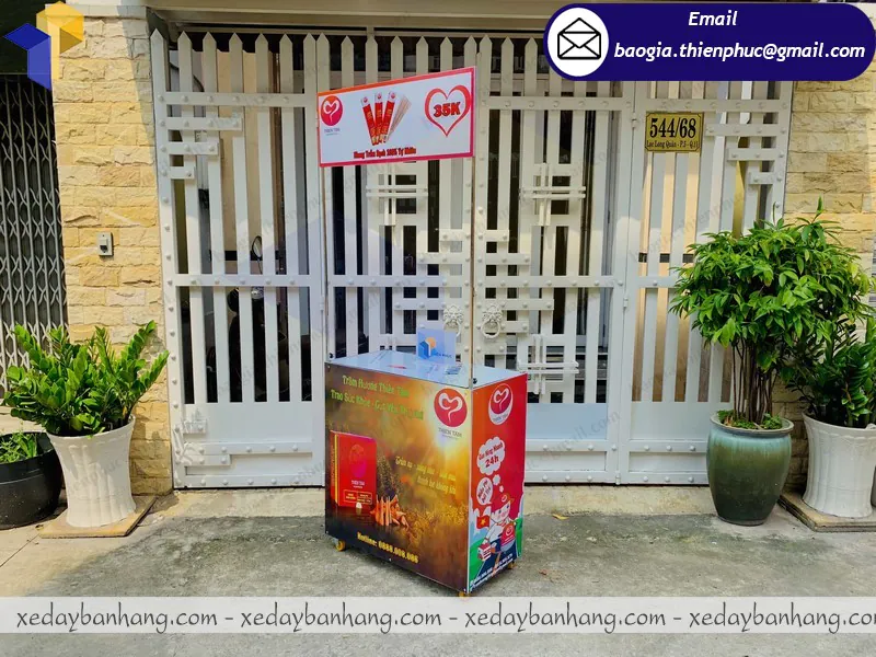 nơi bán quầy sampling sắt bán trầm hương