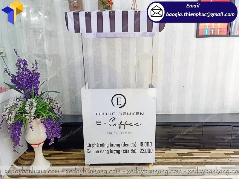 quầy sampling lắp ráp bán cafe take away