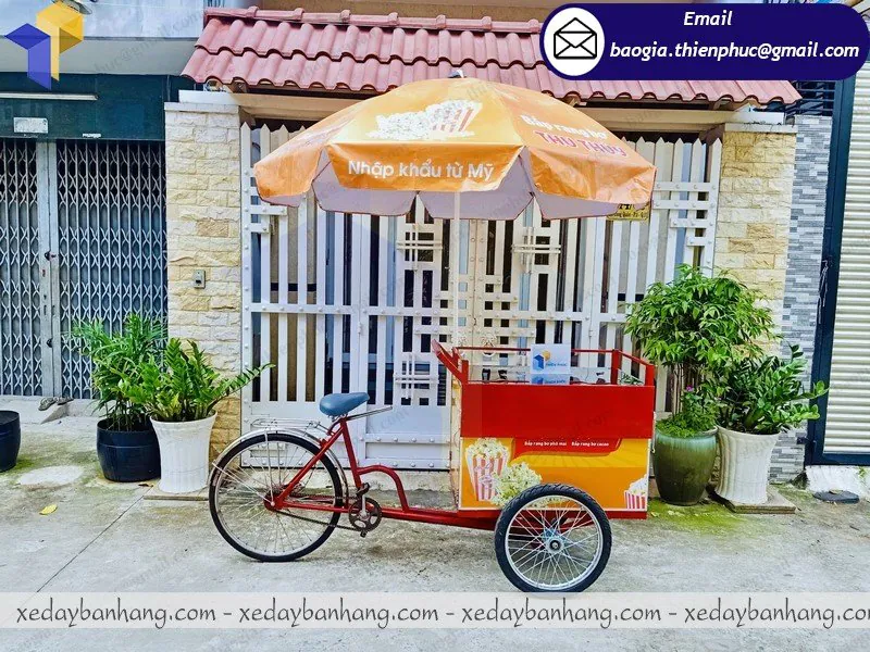 nơi bán xe đạp bán bắp rang bơ