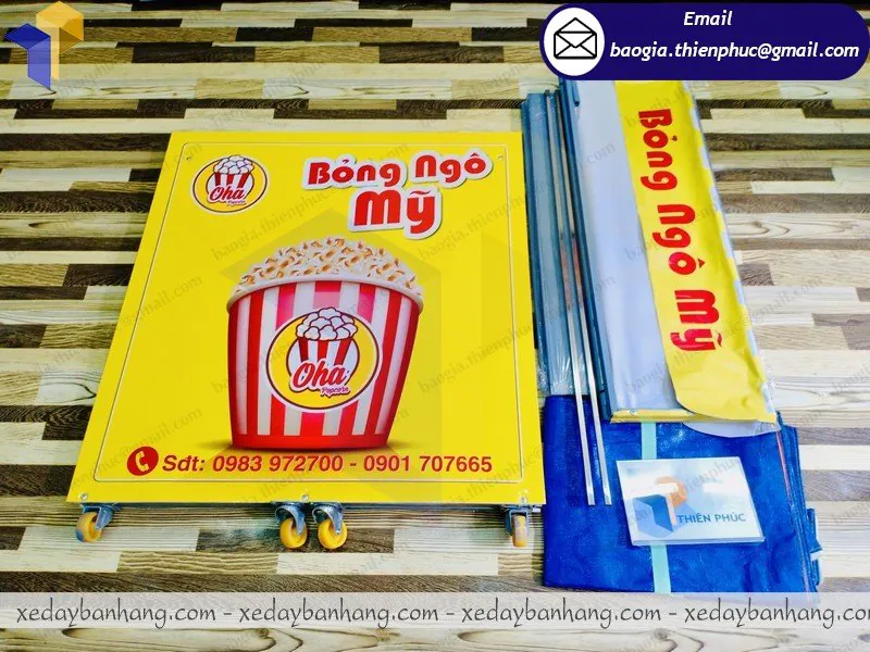 nơi bán xe lắp ráp bán bỏng ngô