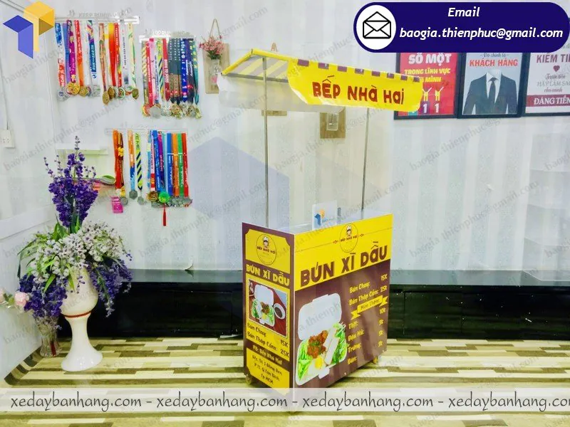 nơi bán xe lắp ráp bán đồ ăn vặt