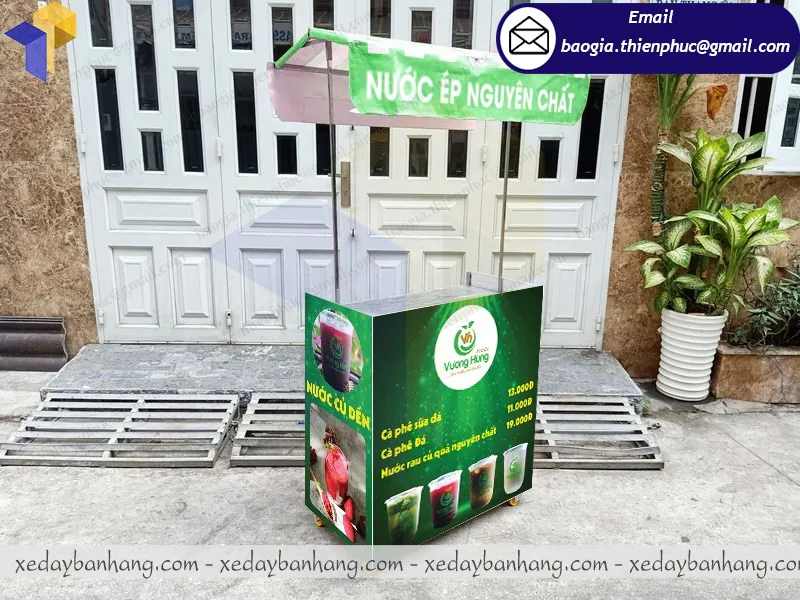 nơi đặt làm xe lắp ráp bán nước rau củ quả