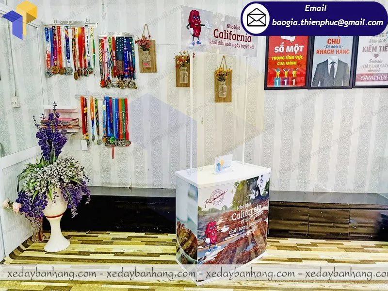 nơi đóng booth nhựa bán trái cây