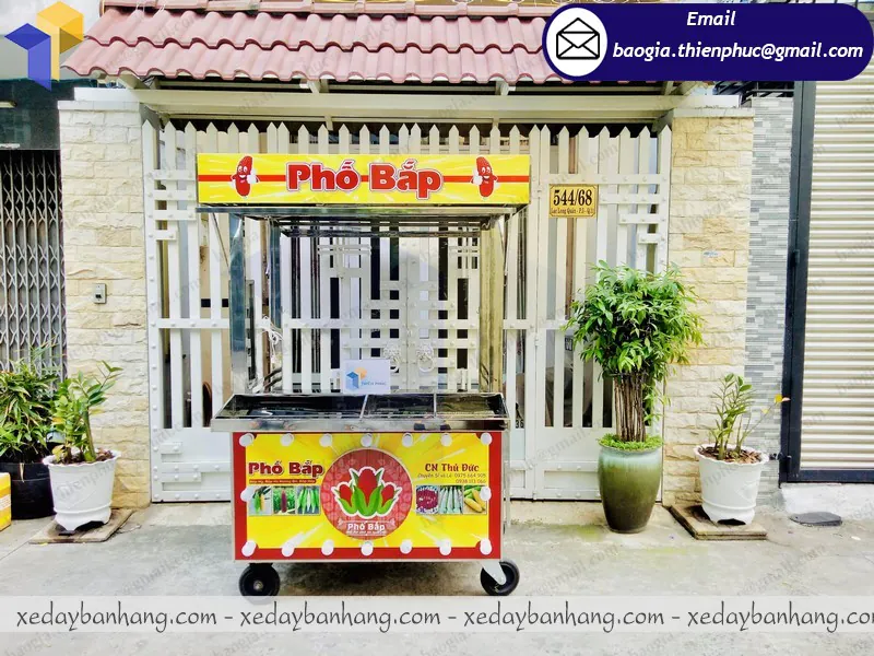 xe đẩy bán bắp giá rẻ