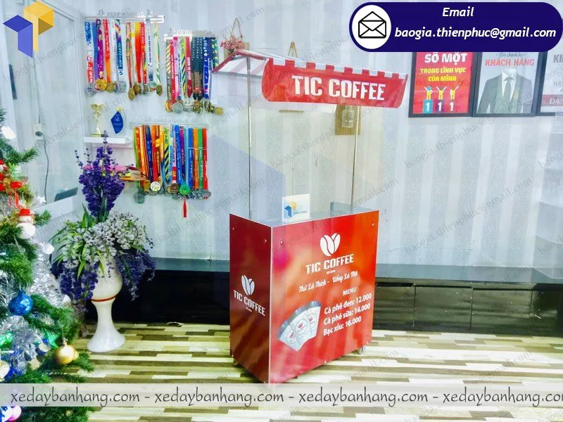 nơi đóng xe lắp ráp bán cafe vỉa hè