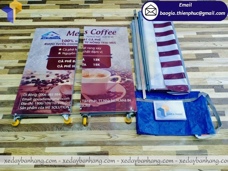 nơi đóng xe lắp ráp bán coffee vỉa hè