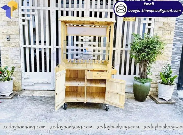 nơi làm xe gỗ bán cafe take away