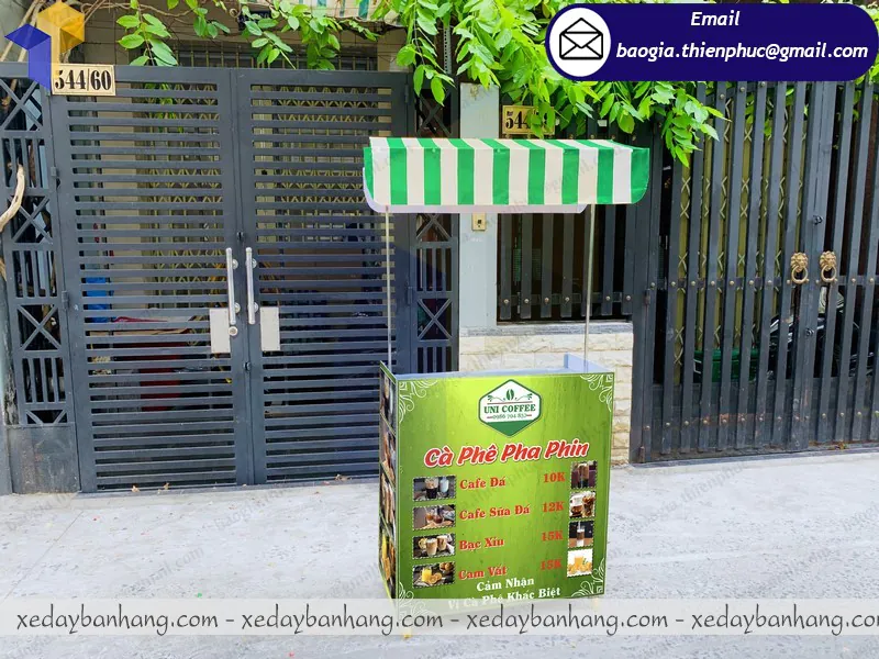 ở đâu bán quầy booth bán cafe cam vắt đẹp