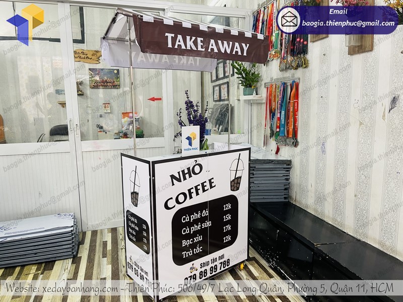 quầy bán cafe lắp ráp rẻ