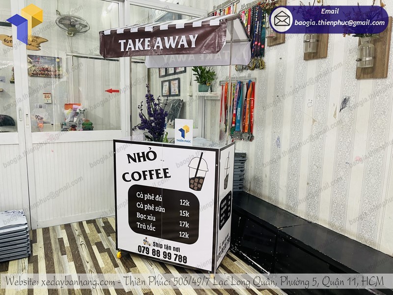 quầy bán cafe lắp ráp tốt