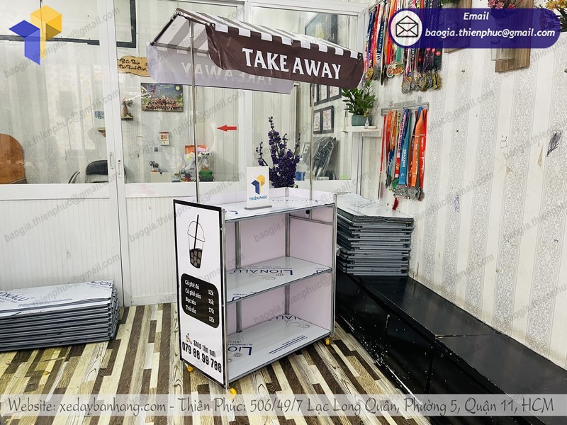 quầy bán cafe lắp ráp tphcm