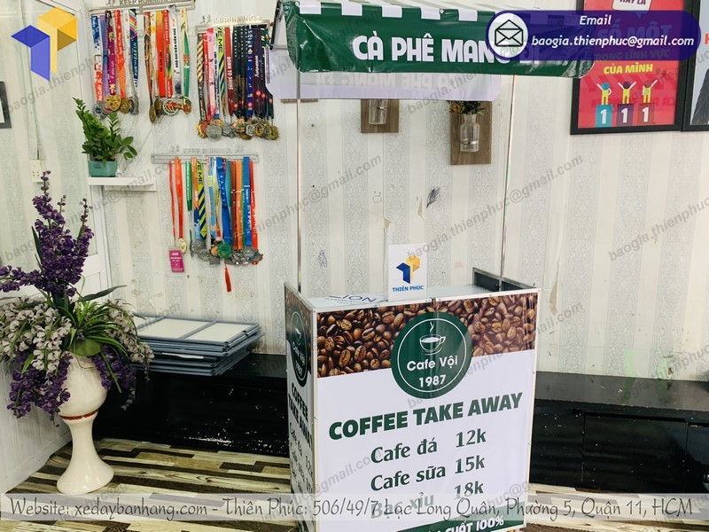 quầy bán cafe di động rẻ