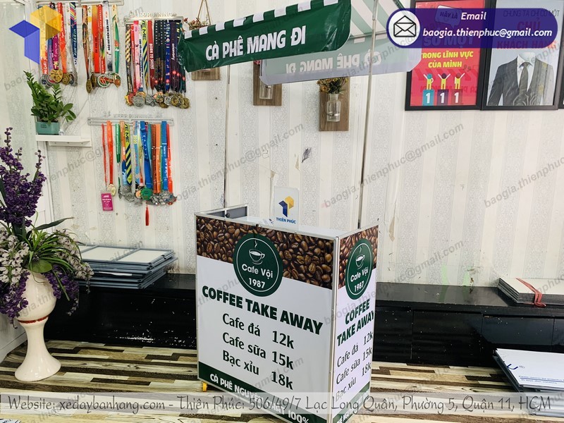 quầy bán cafe di động tphcm