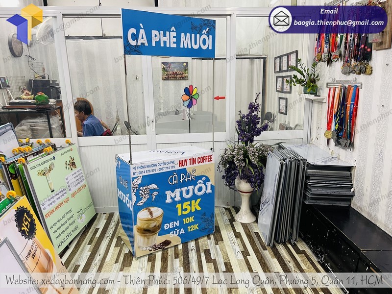 quầy bán cà phê muối mang đi đẹp
