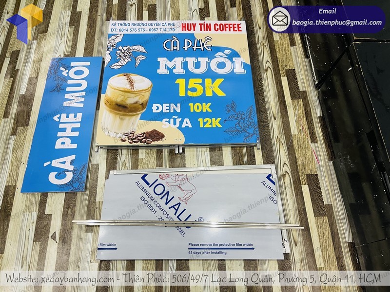 quầy bán cà phê muối mang đi tphcm