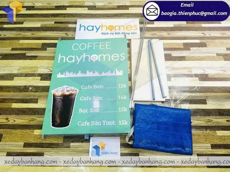 quầy bán cafe bằng sắt