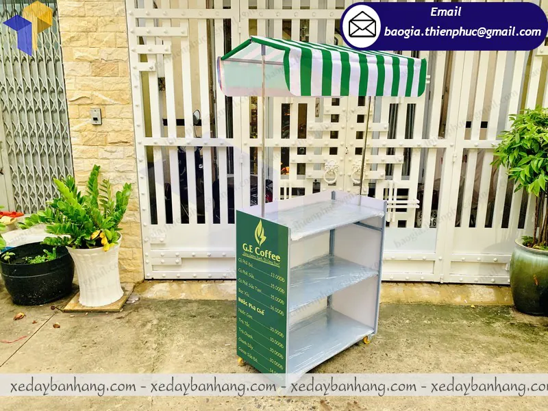 quầy bán cafe đen đá lắp ráp giá rẻ